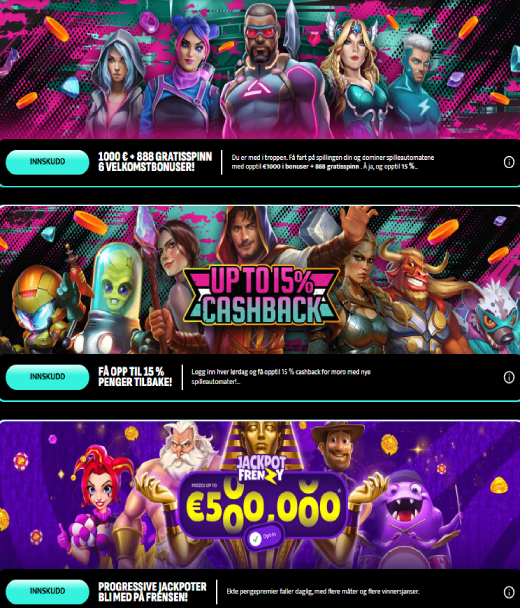 SlotSquad registratiebonus voor spelers uit Denemarken